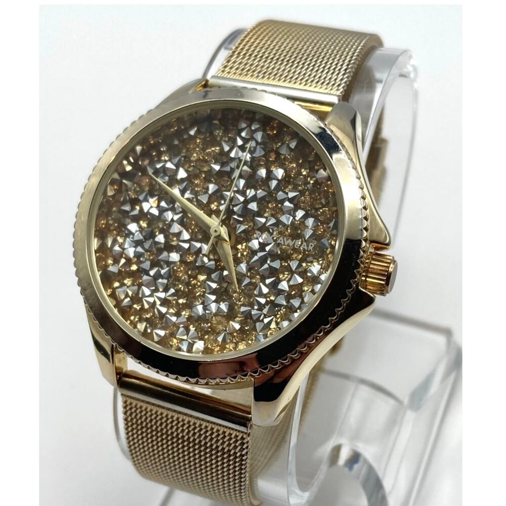 Rocawear Women's Watch 39mm Gold/ Silver Tones  - New Battery - Adjustable - WR